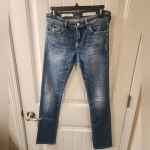 Pilcro Parallel Jeans Medium Wash Straight Leg Size 28